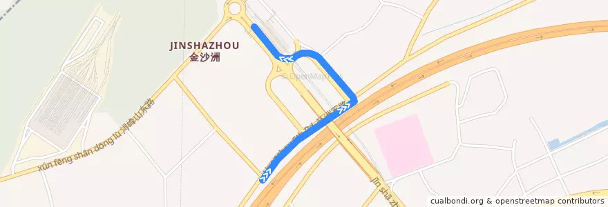 Mapa del recorrido 12A路环线上半环(万科四季花城总站-地铁浔峰岗站) de la línea  en 白云区.