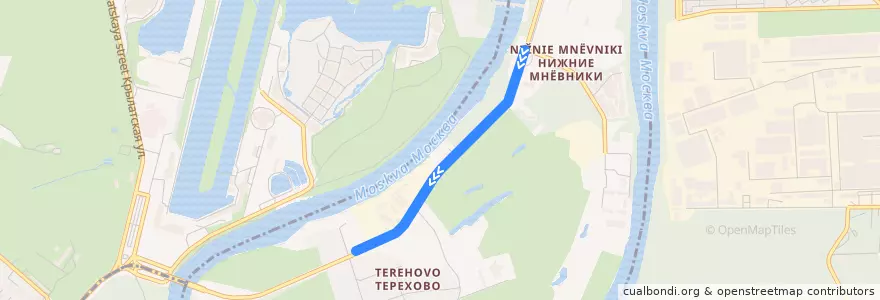Mapa del recorrido Автобус №271 de la línea  en район Хорошёво-Мнёвники.