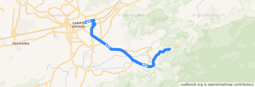 Mapa del recorrido Ônibus 846 - Campo Grande → Rio da Prata de la línea  en 리우데자네이루.
