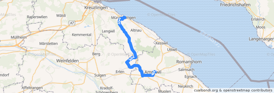 Mapa del recorrido Bus 931: Amriswil, Bahnhof => Münsterlingen, Spitaleingang de la línea  en Thurgau.