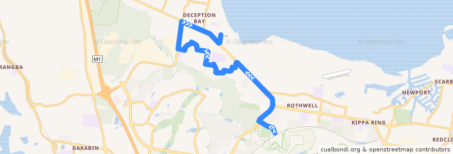 Mapa del recorrido Bus 662: Rothwell Station to Deception Bay Bus Station de la línea  en City of Moreton Bay.