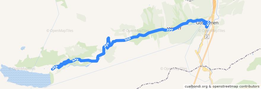 Mapa del recorrido Bus 11: Göschenen-Göscheneralp de la línea  en Göschenen.