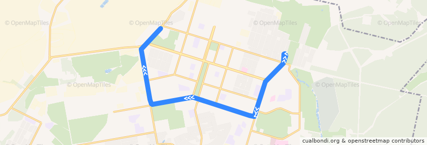 Mapa del recorrido Трамвай 10: УВЗ - Пихтовые горы de la línea  en городской округ Нижний Тагил.