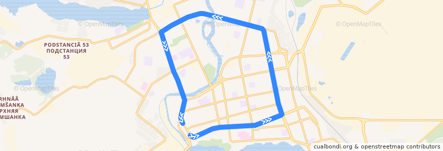 Mapa del recorrido Трамвай 3: Островского → Музей de la línea  en городской округ Нижний Тагил.