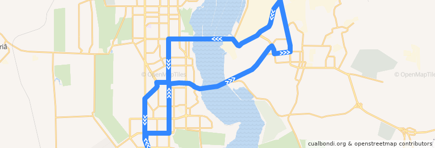 Mapa del recorrido Автобус №9 de la línea  en Магнитогорский городской округ.