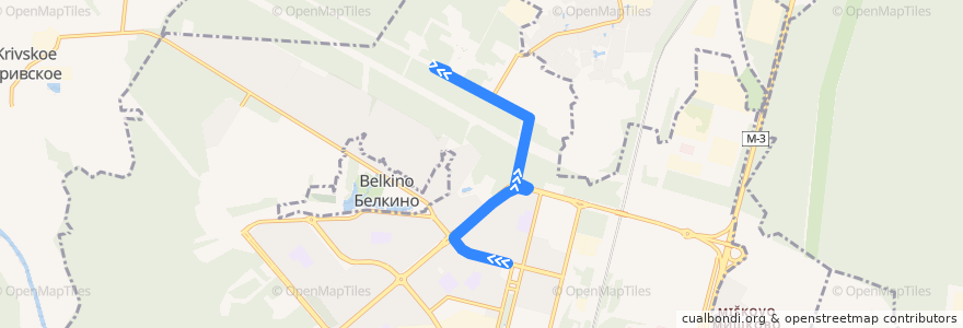 Mapa del recorrido №6 de la línea  en городской округ Обнинск.