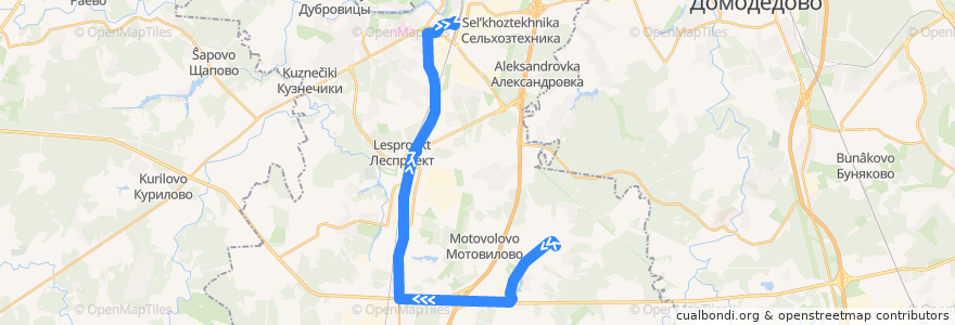 Mapa del recorrido Автобус №49 (Подольск): Сынково - Станция Подольск de la línea  en городской округ Подольск.