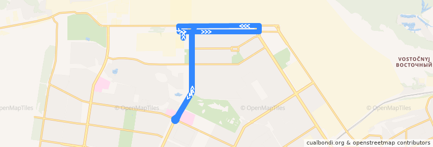 Mapa del recorrido Служебные линии de la línea  en городской округ Барнаул.