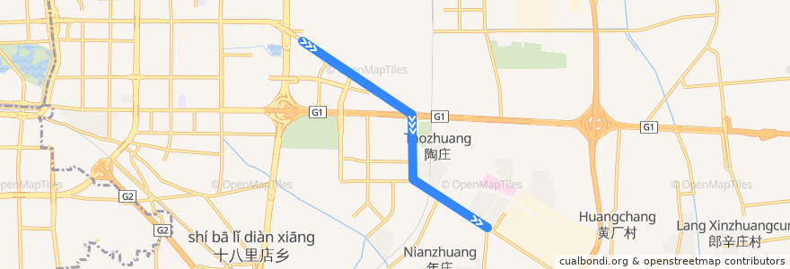 Mapa del recorrido Bus 637: 北京站东 => 次渠 de la línea  en 北京市.