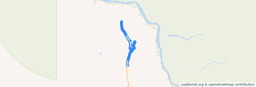Mapa del recorrido Eagle and Guano Points de la línea  en Mohave County.
