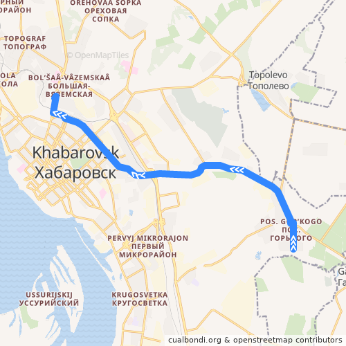 Автовокзал хабаровск карта