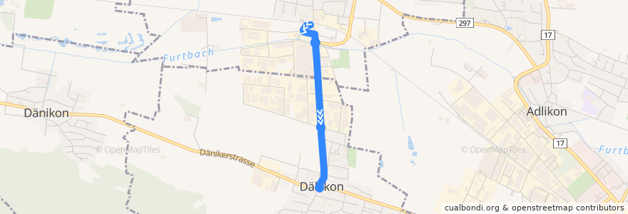 Mapa del recorrido Bus 449: Buchs-Dällikon, Bahnhof => Dällikon de la línea  en Bezirk Dielsdorf.