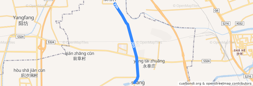 Mapa del recorrido Bus 303: 西闸 => 颐和园北宫门 de la línea  en 海淀区.