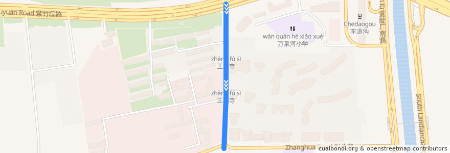 Mapa del recorrido Bus 469: 彰化村路东口 => 颐和园西门 de la línea  en Haidian District.