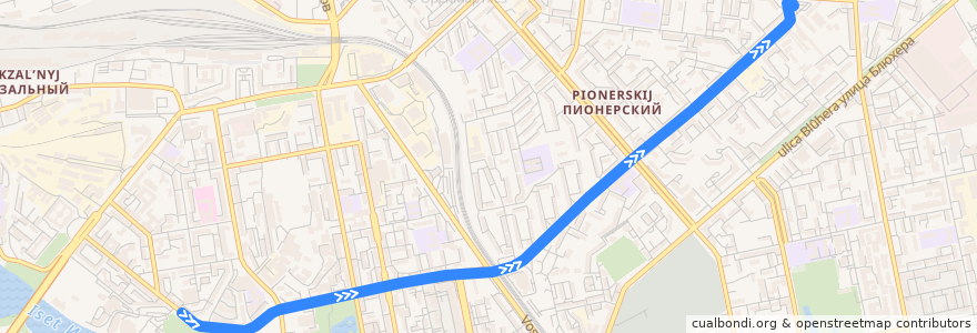 Mapa del recorrido Троллейбус 4. Станция метро «Динамо» — Сулимова de la línea  en городской округ Екатеринбург.