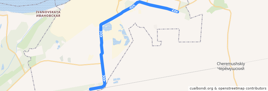 Mapa del recorrido Автобус № 3 Коряжма-Низовка de la línea  en городской округ Коряжма.