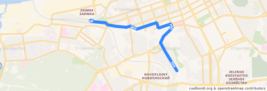 Mapa del recorrido Автобус №37: ст. Пермь II – ул. Мильчакова de la línea  en Пермский городской округ.