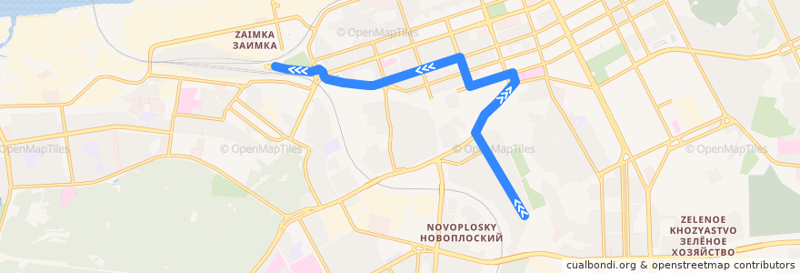 Mapa del recorrido Автобус №37: ул. Мильчакова – ст. Пермь II de la línea  en Пермский городской округ.