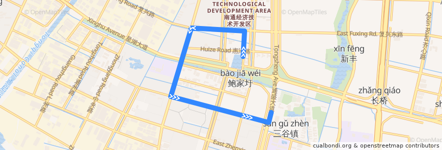 Mapa del recorrido 95路: 携程 => 航运学院 de la línea  en 新开街道.