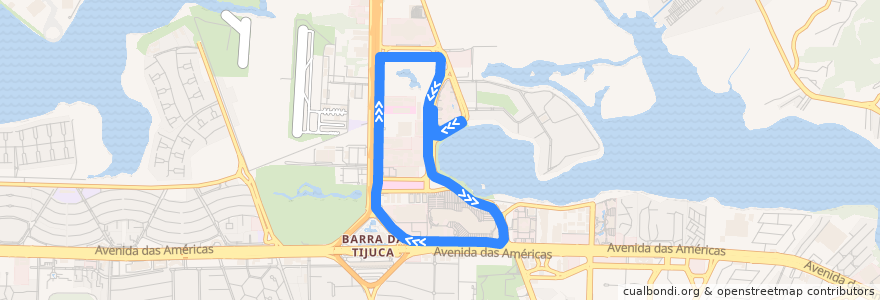 Mapa del recorrido O2 Corporate & Offices - Trajeto Normal de la línea  en 리우데자네이루.