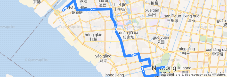 Mapa del recorrido 31路: 江景国际花园 => 市行政中心 de la línea  en 충촨구.