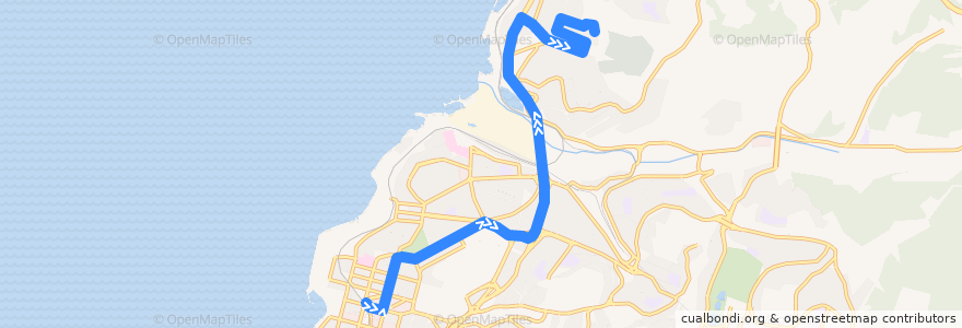 Mapa del recorrido Автобус 78: Семёновская - Волховская, 27 de la línea  en ウラジオストク管区.