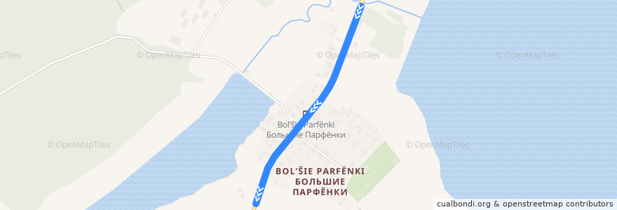 Mapa del recorrido Автобус № 28:  Микрорайон => Автостанция Можайск de la línea  en Можайский городской округ.