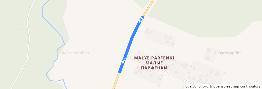 Mapa del recorrido Автобус № 55: Автостанция Можайск => Бартеньево de la línea  en Можайский городской округ.