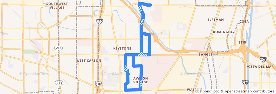 Mapa del recorrido Carson Circuit C Scottsdale de la línea  en Carson.