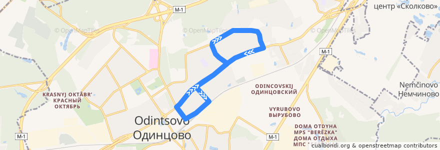 Mapa del recorrido Автобус 12: Станция Одинцово - de la línea  en Rajon Odinzowo.