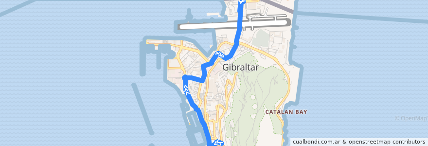 Mapa del recorrido Bus 10: Boyd Street → Frontier de la línea  en España.