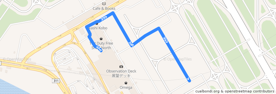 Mapa del recorrido Bus transport to airport de la línea  en 大田区.