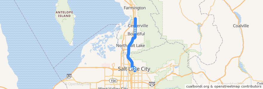 Mapa del recorrido UTA Route 471 Centerville (to Centerville) de la línea  en 犹他州 / 猶他州.