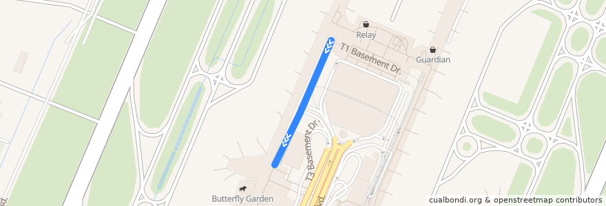 Mapa del recorrido Skytrain: B -> C de la línea  en Southeast.